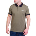 Khaki Green - Back - Lambretta Mens Original SS24 Polo Shirt
