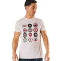White - Side - Lambretta Mens SS25 Badge T-Shirt