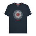 Navy - Front - Lambretta Mens SS25 Geometric T-Shirt