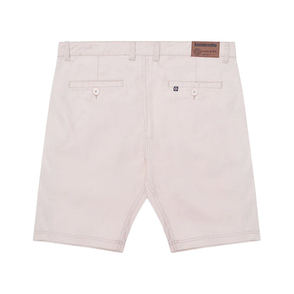 Stone - Back - Lambretta Mens Chino Shorts