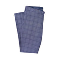 Slate - Side - Lambretta Mens Bradley Checked Suit Trousers