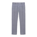 Grey - Back - Lambretta Mens Dawson Checked Suit Trousers
