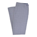 Grey - Side - Lambretta Mens Dawson Checked Suit Trousers