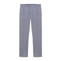 Grey - Front - Lambretta Mens Dawson Checked Suit Trousers