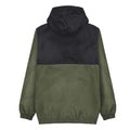 Khaki Green-Black - Back - Lambretta Mens Scooter Overhead Jacket