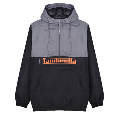 Black-Grey - Front - Lambretta Mens Scooter Overhead Jacket