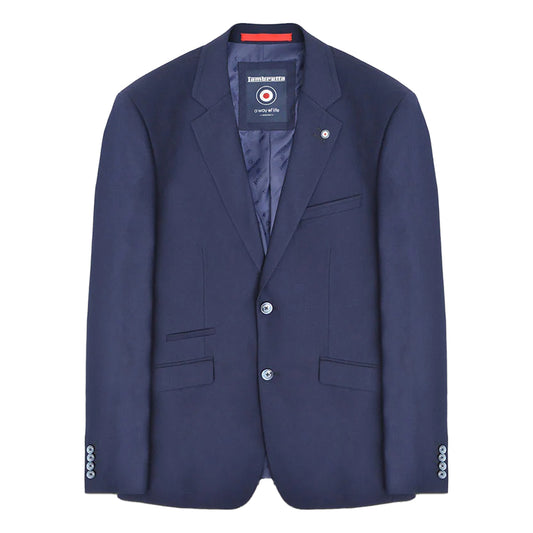 Navy - Front - Lambretta Mens Oscar 2SB Blazer
