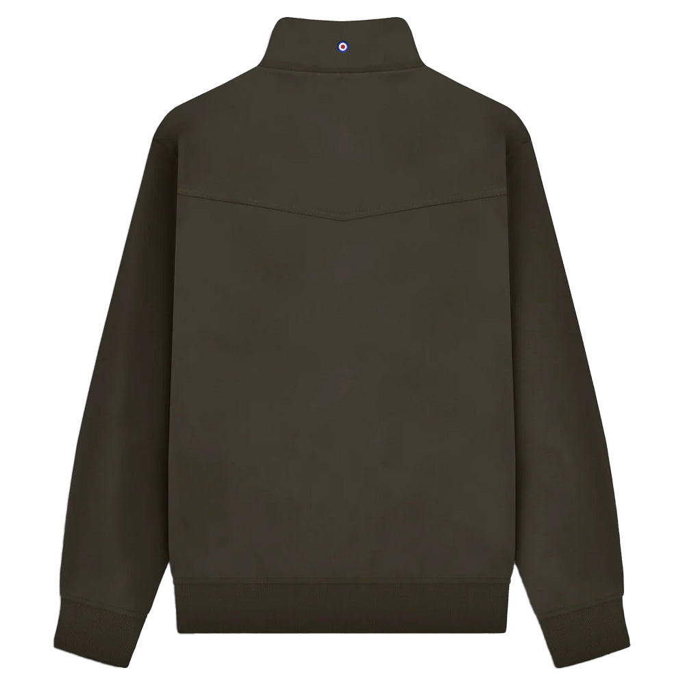 Khaki Brown - Back - Lambretta Mens Shower Resistant Harrington Jacket