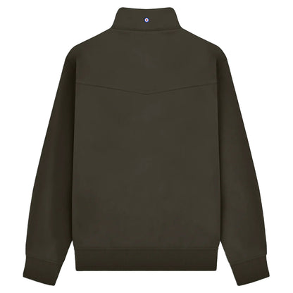 Khaki Brown - Back - Lambretta Mens Shower Resistant Harrington Jacket