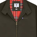 Khaki Brown - Side - Lambretta Mens Shower Resistant Harrington Jacket