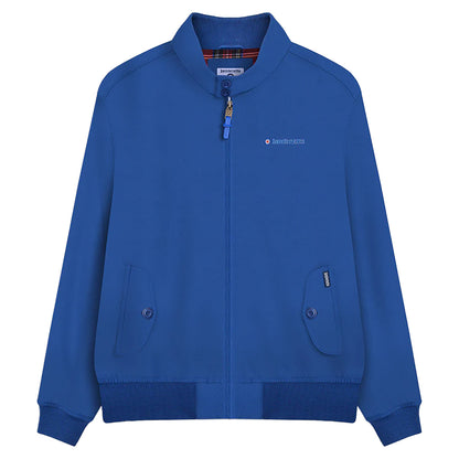 Royal Blue - Front - Lambretta Mens Shower Resistant Harrington Jacket