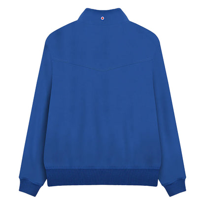 Royal Blue - Back - Lambretta Mens Shower Resistant Harrington Jacket