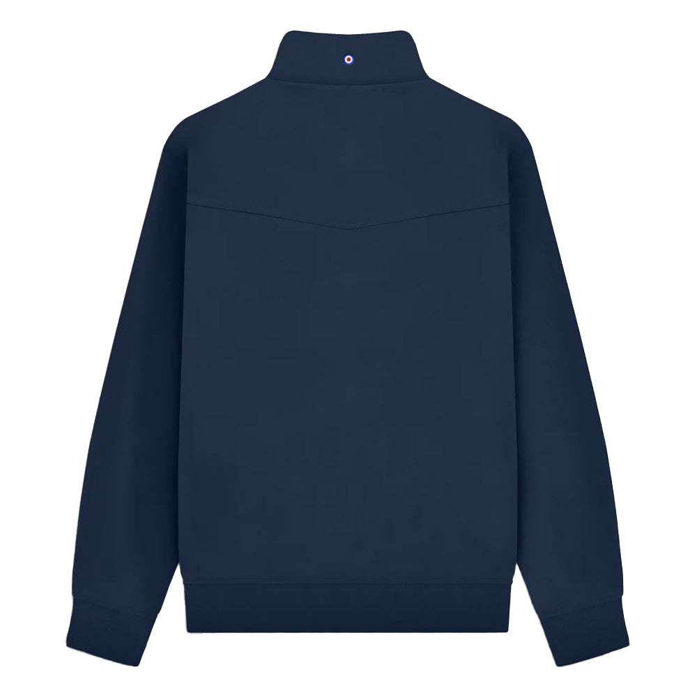 Navy - Back - Lambretta Mens Shower Resistant Harrington Jacket