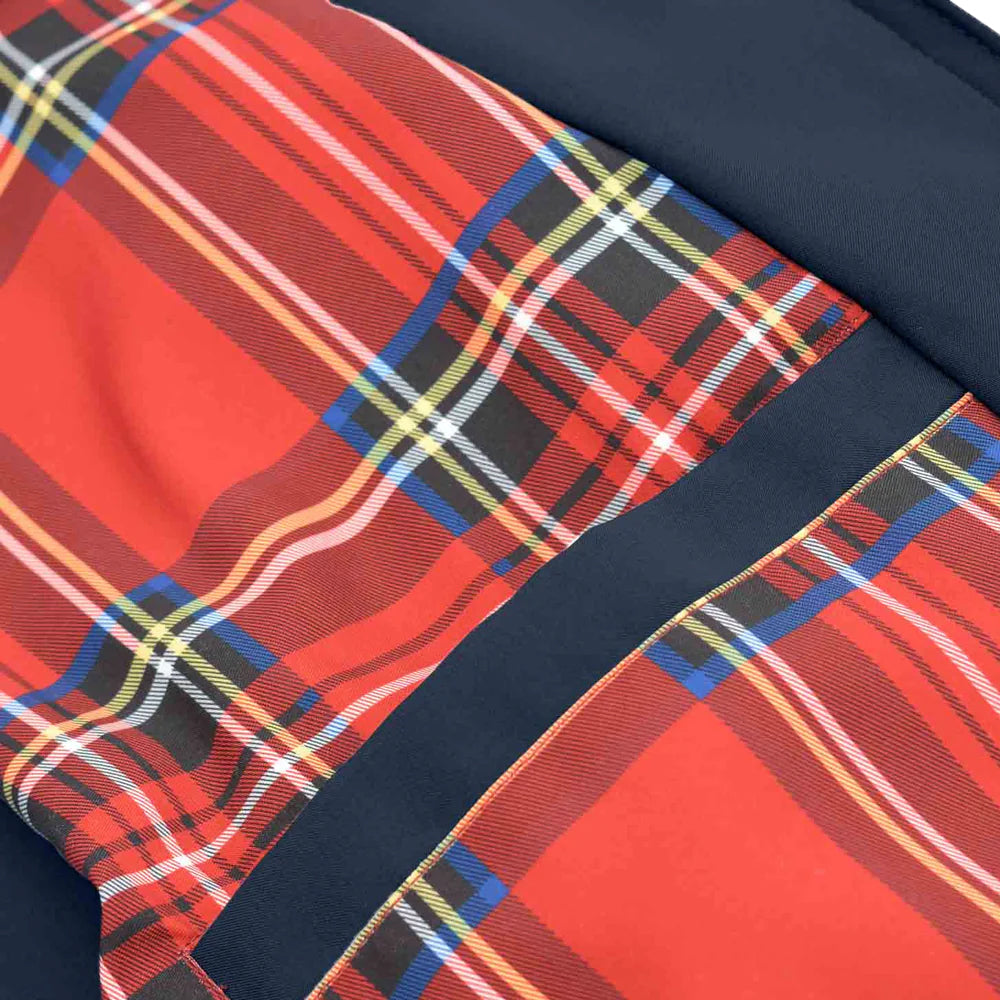 Navy - Side - Lambretta Mens Shower Resistant Harrington Jacket