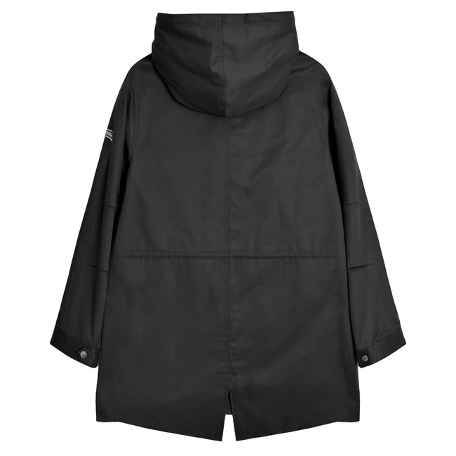 Black - Back - Lambretta Mens Shower Resistant Parka
