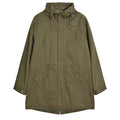 Khaki Green - Front - Lambretta Mens Shower Resistant Parka