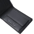 Black - Side - Lambretta Punched Leather Wallet