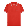 Red - Front - Lambretta Mens SS25 Branded Sleeve Polo Shirt