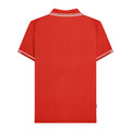 Red - Back - Lambretta Mens SS25 Branded Sleeve Polo Shirt
