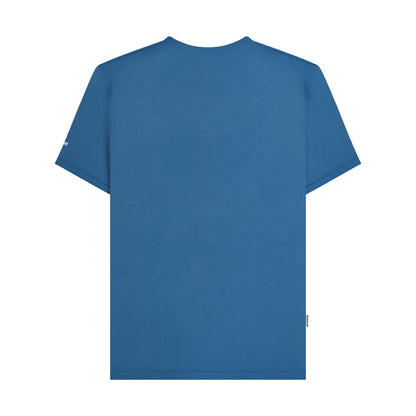 Dark Blue - Back - Lambretta Mens Scooter Flag Big & Tall T-Shirt