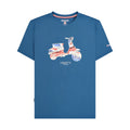 Dark Blue - Front - Lambretta Mens Scooter Flag Big & Tall T-Shirt
