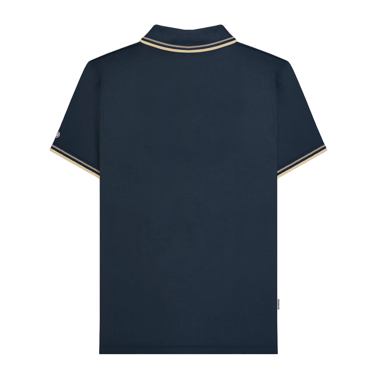 Navy-Cinder - Back - Lambretta Mens SS25 Twin Tip Polo Shirt