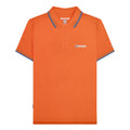 Orange - Front - Lambretta Mens SS25 Twin Tip Polo Shirt