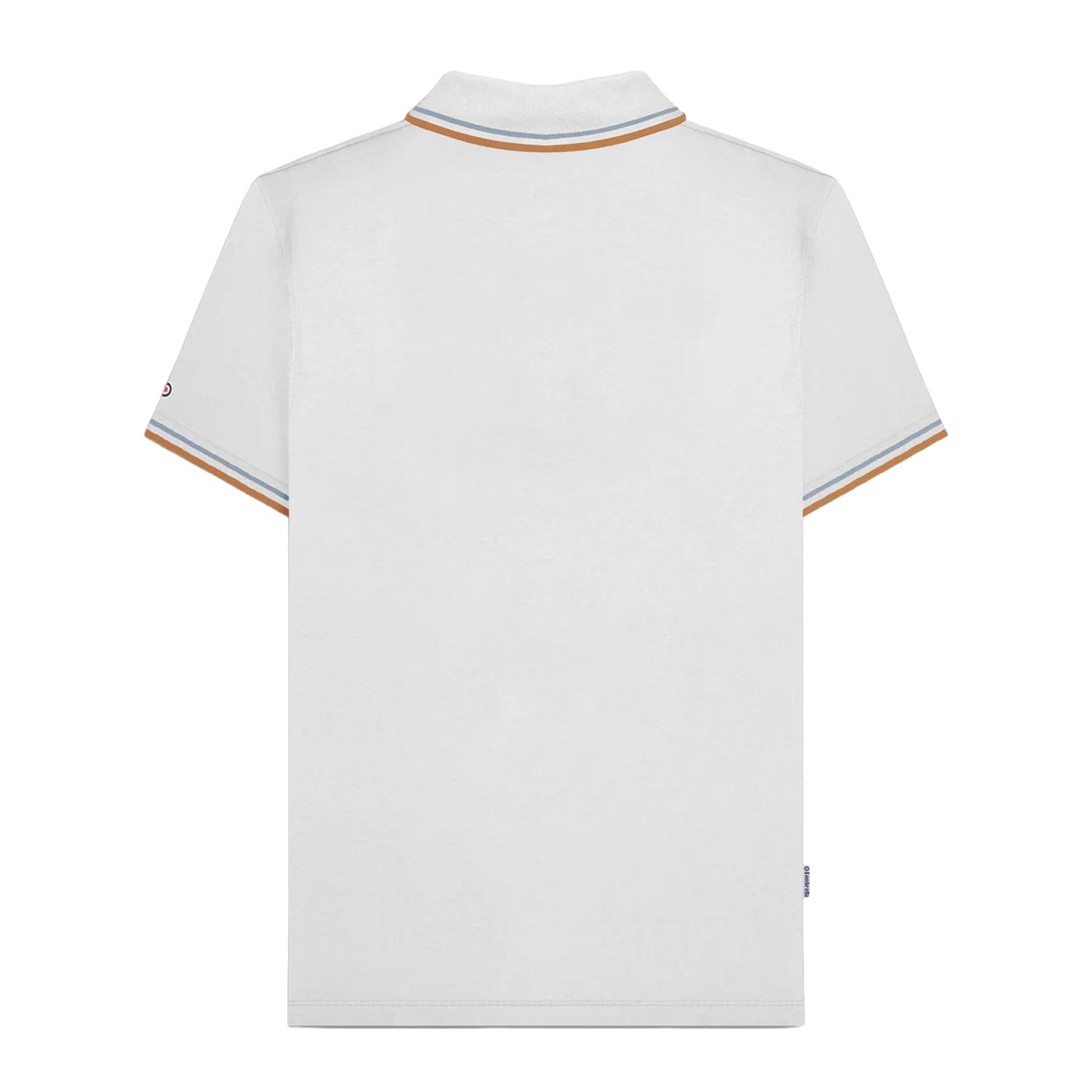 White-Sky - Back - Lambretta Mens SS25 Twin Tip Polo Shirt