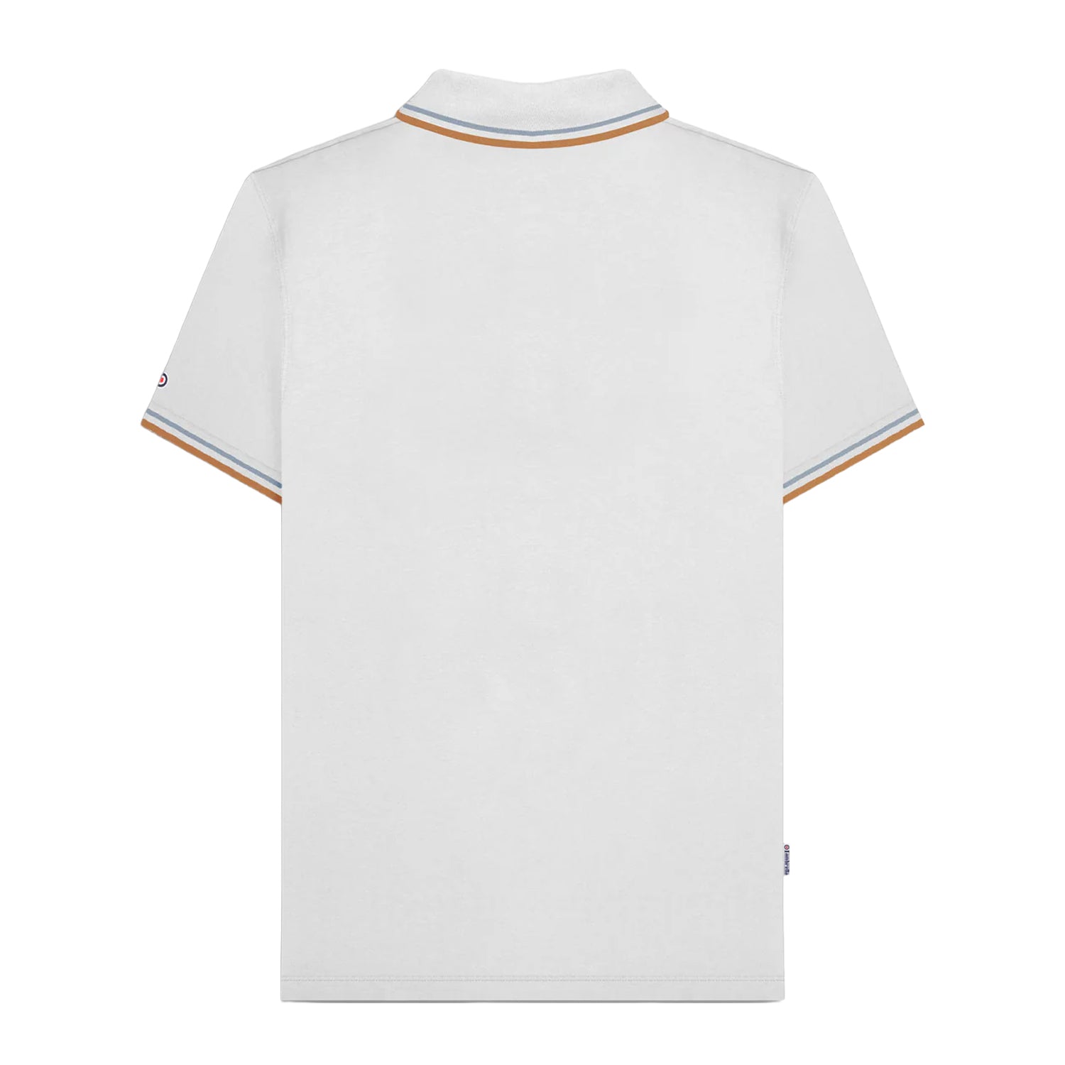 White-Sky - Back - Lambretta Mens SS25 Twin Tip Polo Shirt