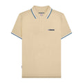 Wood Ash - Front - Lambretta Mens SS25 Twin Tip Polo Shirt