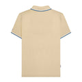 Wood Ash - Back - Lambretta Mens SS25 Twin Tip Polo Shirt
