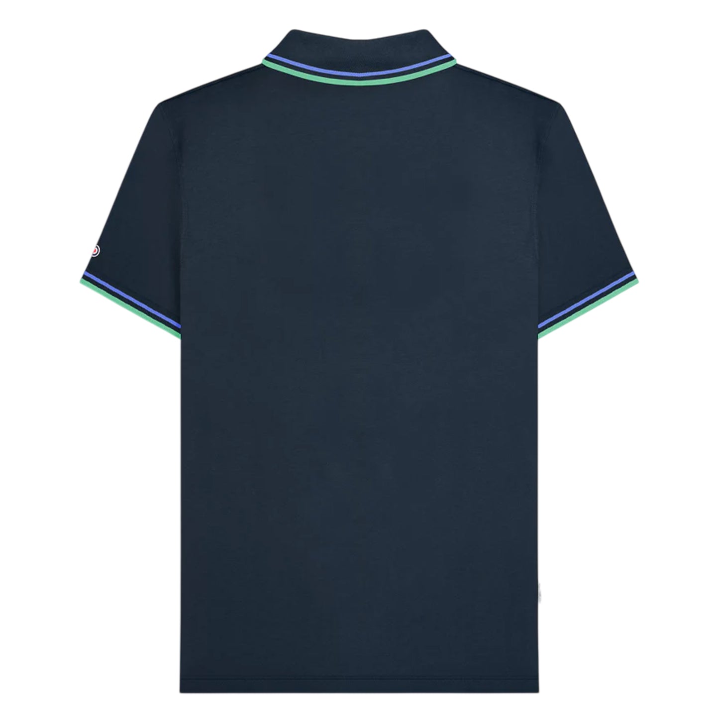 Navy Blue-Cameo - Back - Lambretta Mens SS25 Twin Tip Polo Shirt