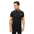 Black-White - Side - Lambretta Mens SS25 Twin Tip Polo Shirt