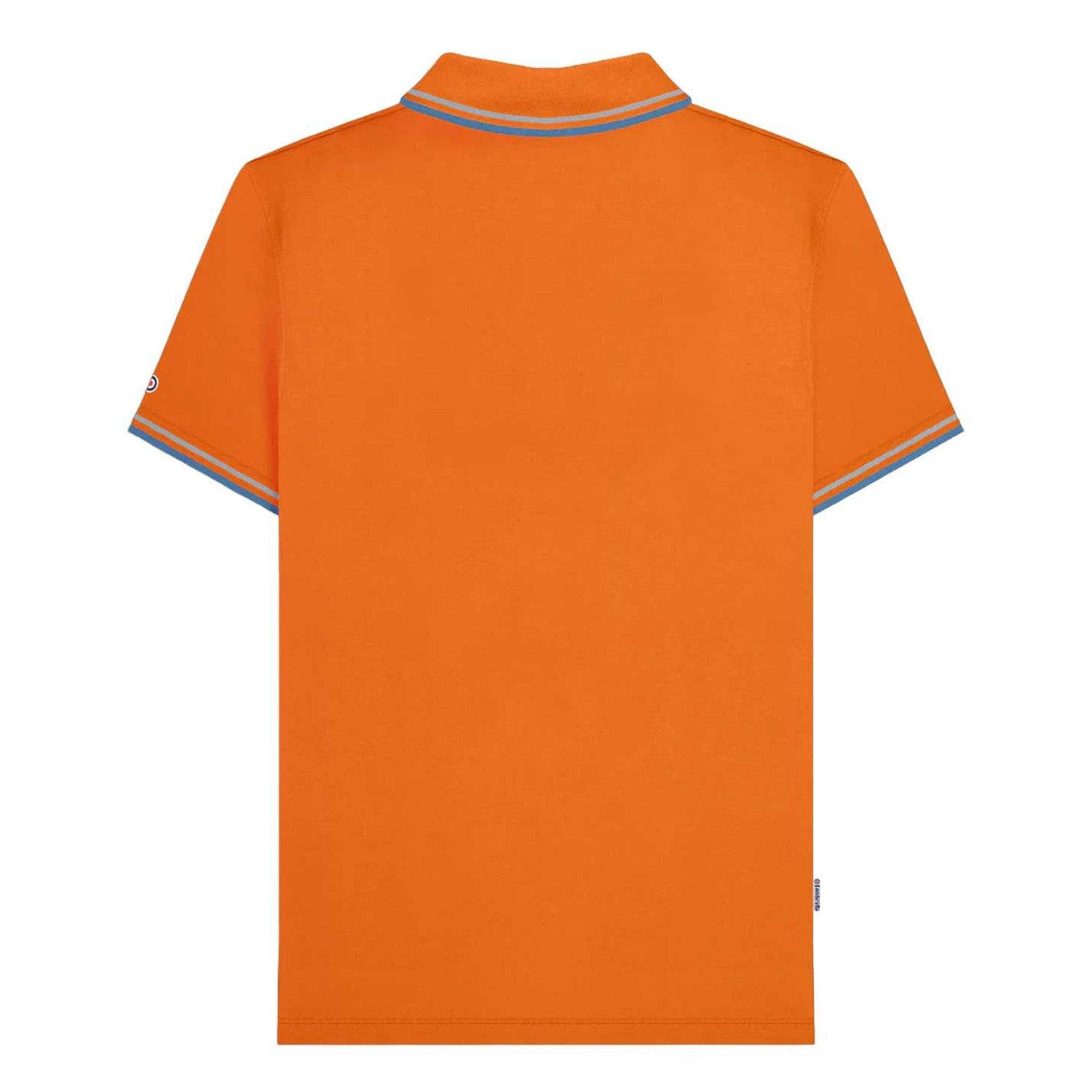 Orange-Sky - Back - Lambretta Mens SS25 Twin Tip Polo Shirt
