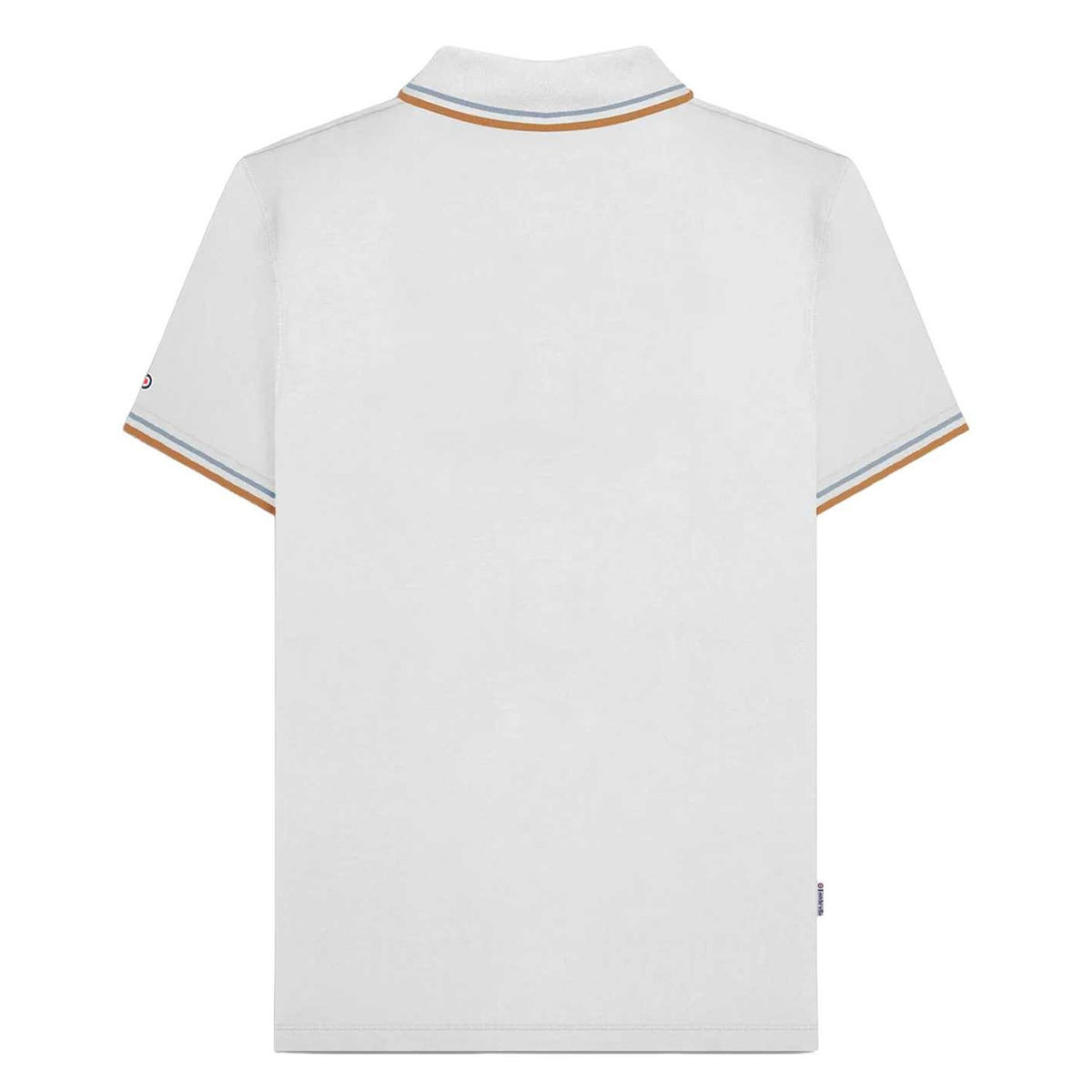White-Sky - Back - Lambretta Mens SS25 Twin Tip Polo Shirt