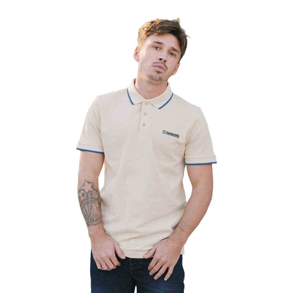 Wood Ash - Side - Lambretta Mens SS25 Twin Tip Polo Shirt