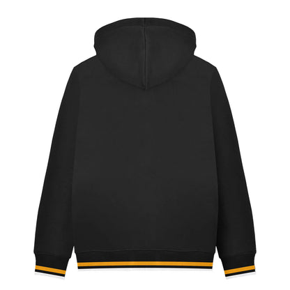 Black-Gold - Back - Lambretta Mens AW24 Full Zip Hoodie