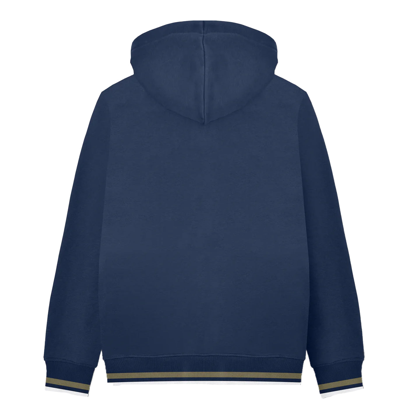 Navy-Khaki Green - Back - Lambretta Mens AW24 Full Zip Hoodie