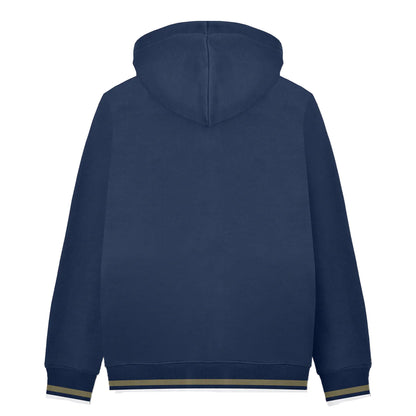 Navy-Khaki Green - Back - Lambretta Mens AW24 Full Zip Hoodie