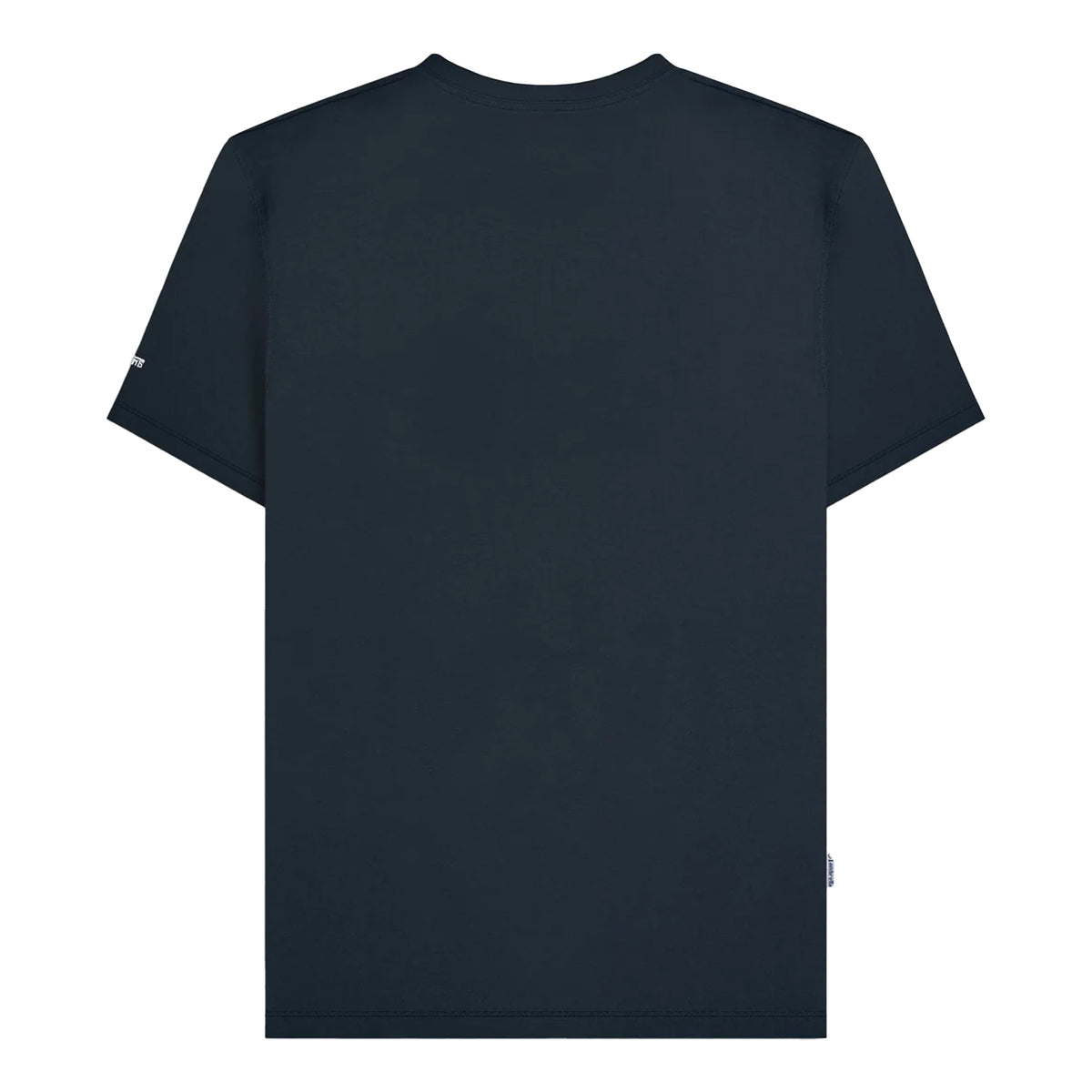Navy-Red-White - Back - Lambretta Mens SS25 Racing Stripe T-Shirt