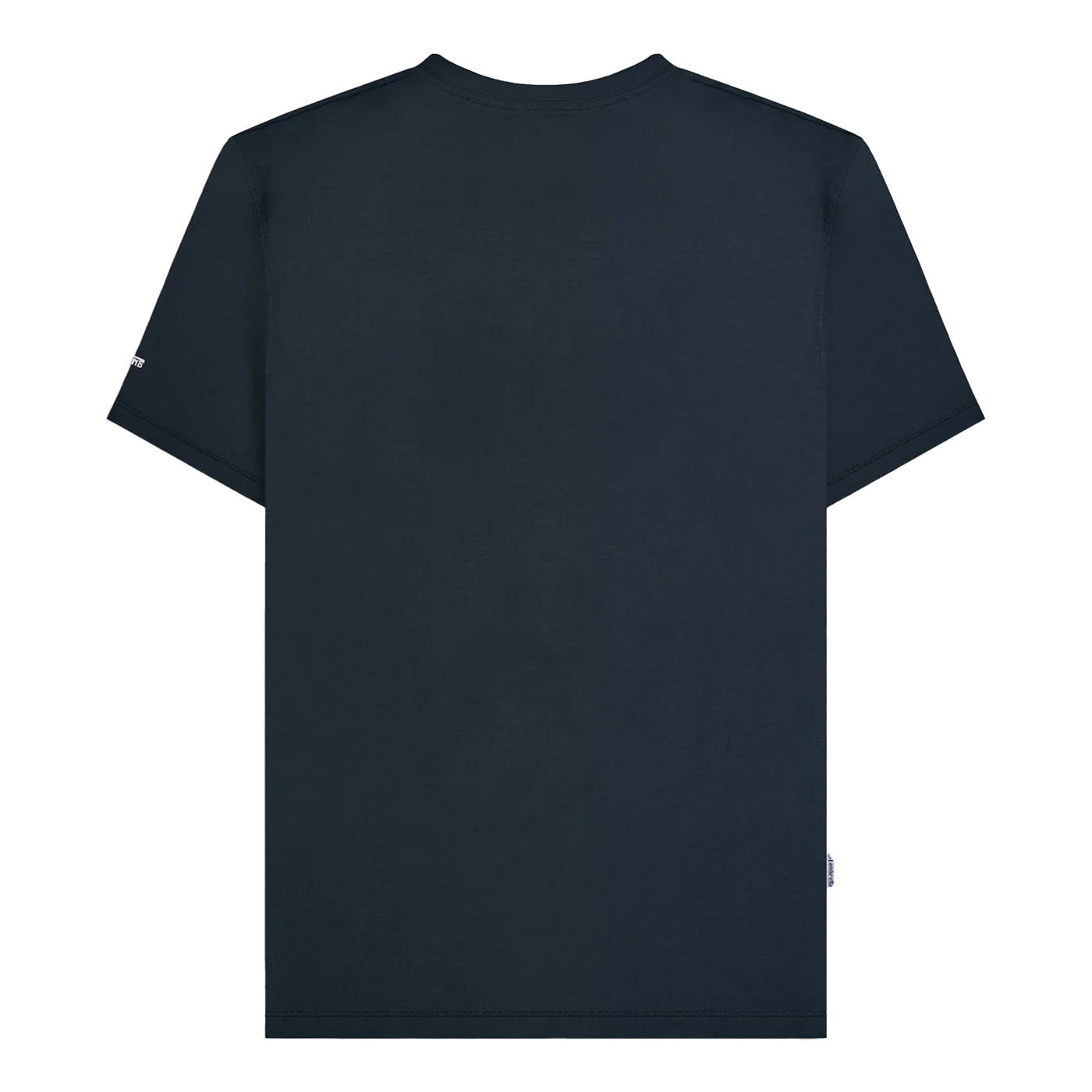 Navy-Red-White - Back - Lambretta Mens SS25 Racing Stripe T-Shirt