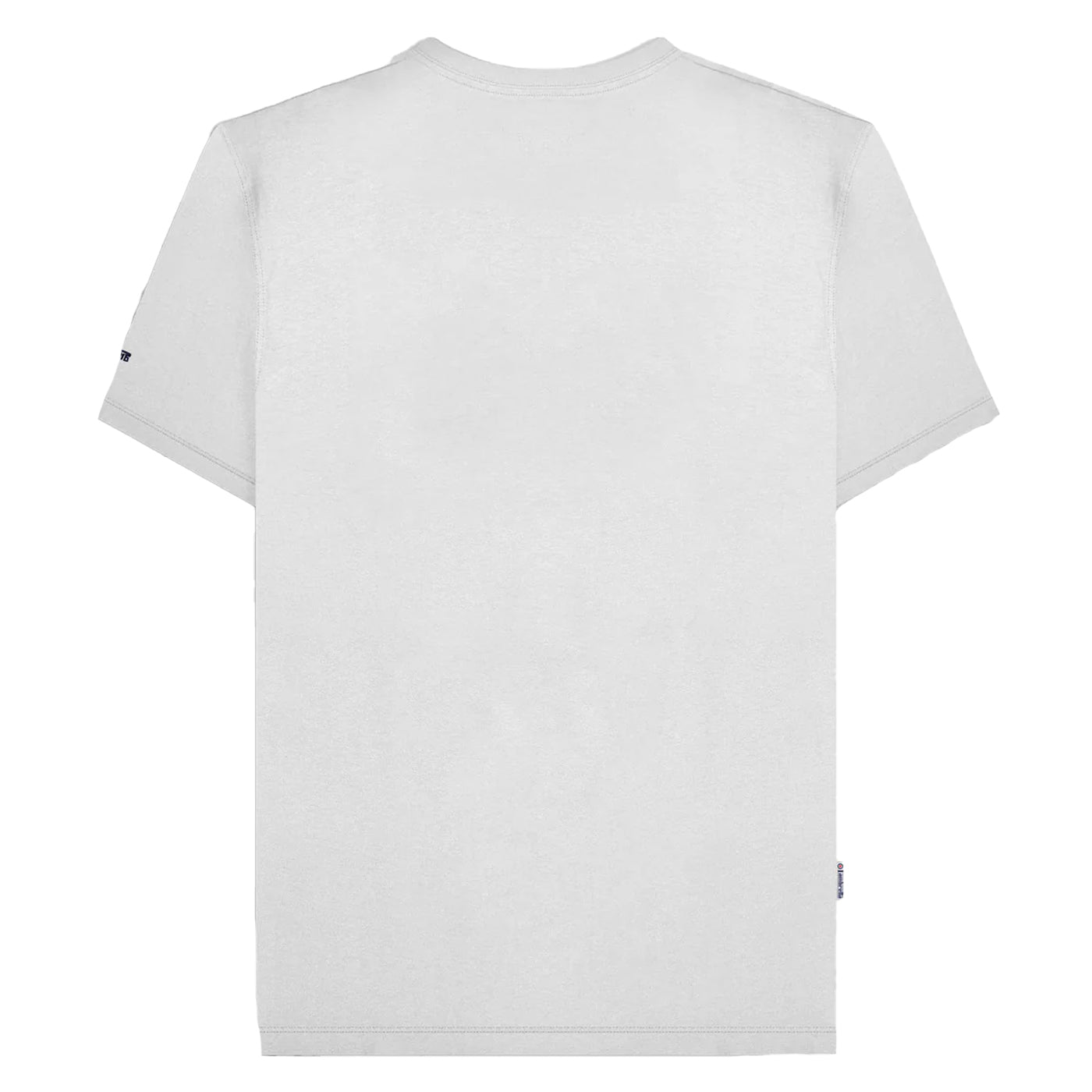 White-Navy-Azure - Back - Lambretta Mens SS25 Racing Stripe T-Shirt