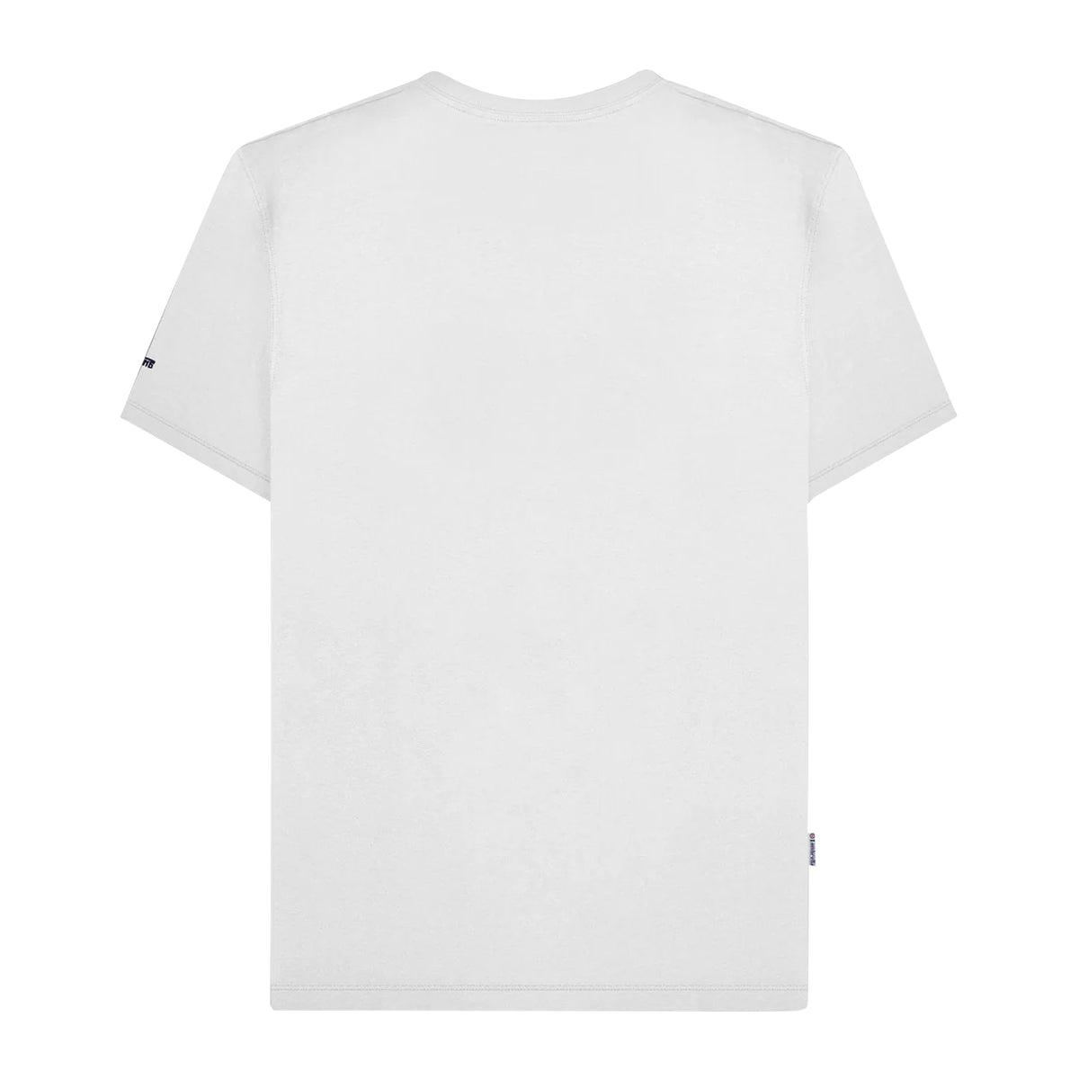 White - Back - Lambretta Mens SS25 Racing Stripe T-Shirt