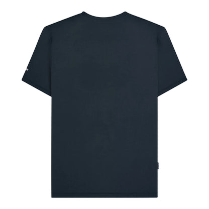 Navy - Back - Lambretta Mens SS25 Racing Stripe T-Shirt