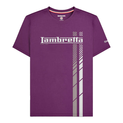 Winter Bloom - Front - Lambretta Mens SS25 Racing Stripe T-Shirt