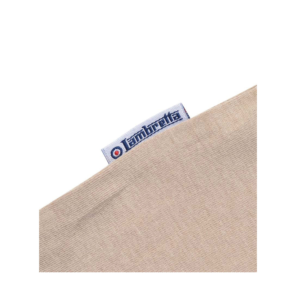 Stone - Lifestyle - Lambretta Mens SS25 Racing Stripe T-Shirt