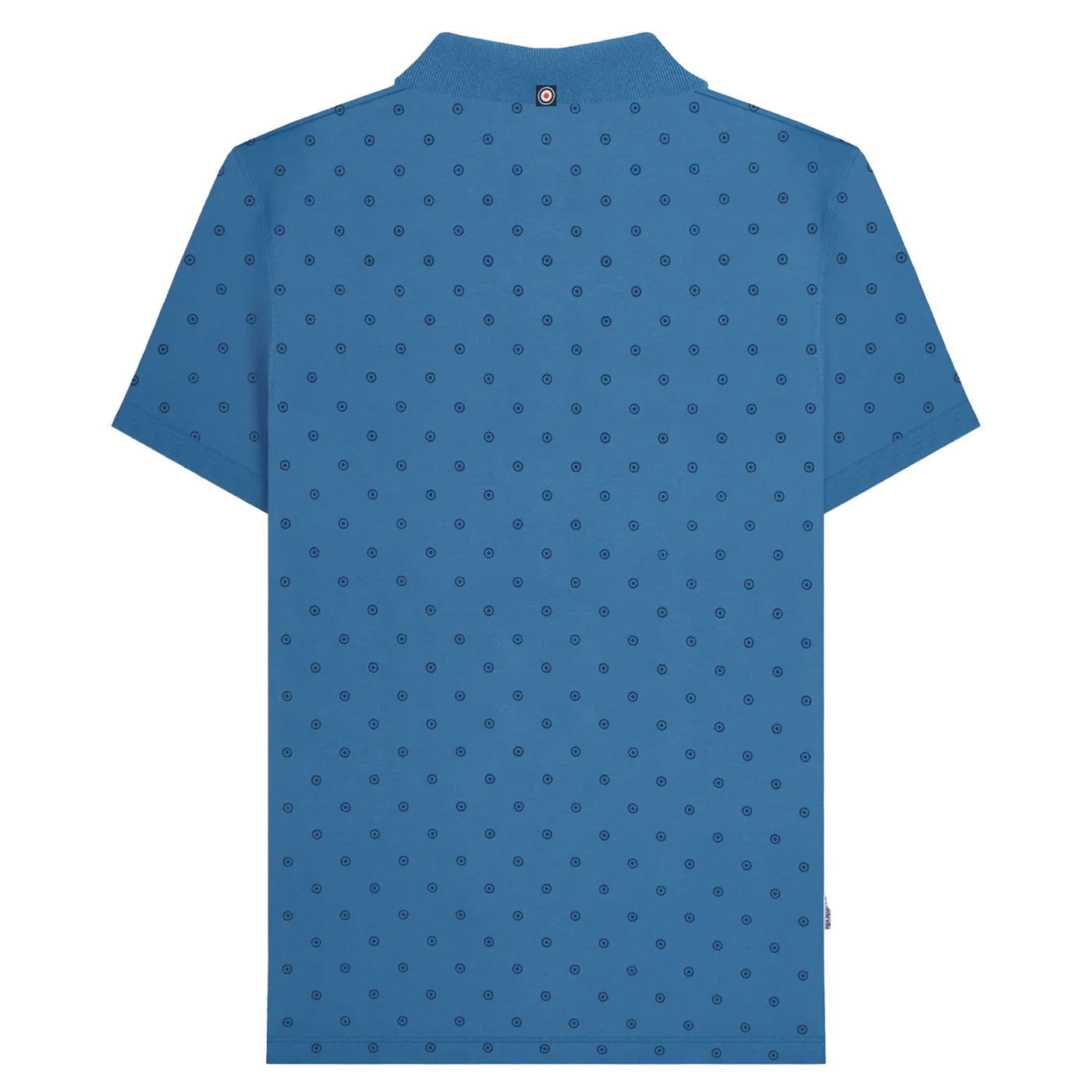 Dark Blue-Navy - Back - Lambretta Mens Premium AW24 Target Polo Shirt