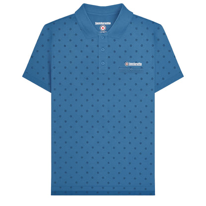 Dark Blue-Navy - Front - Lambretta Mens Premium AW24 Target Polo Shirt