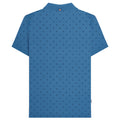Dark Blue-Navy - Back - Lambretta Mens Premium Target All-Over Print Big & Tall Polo Shirt