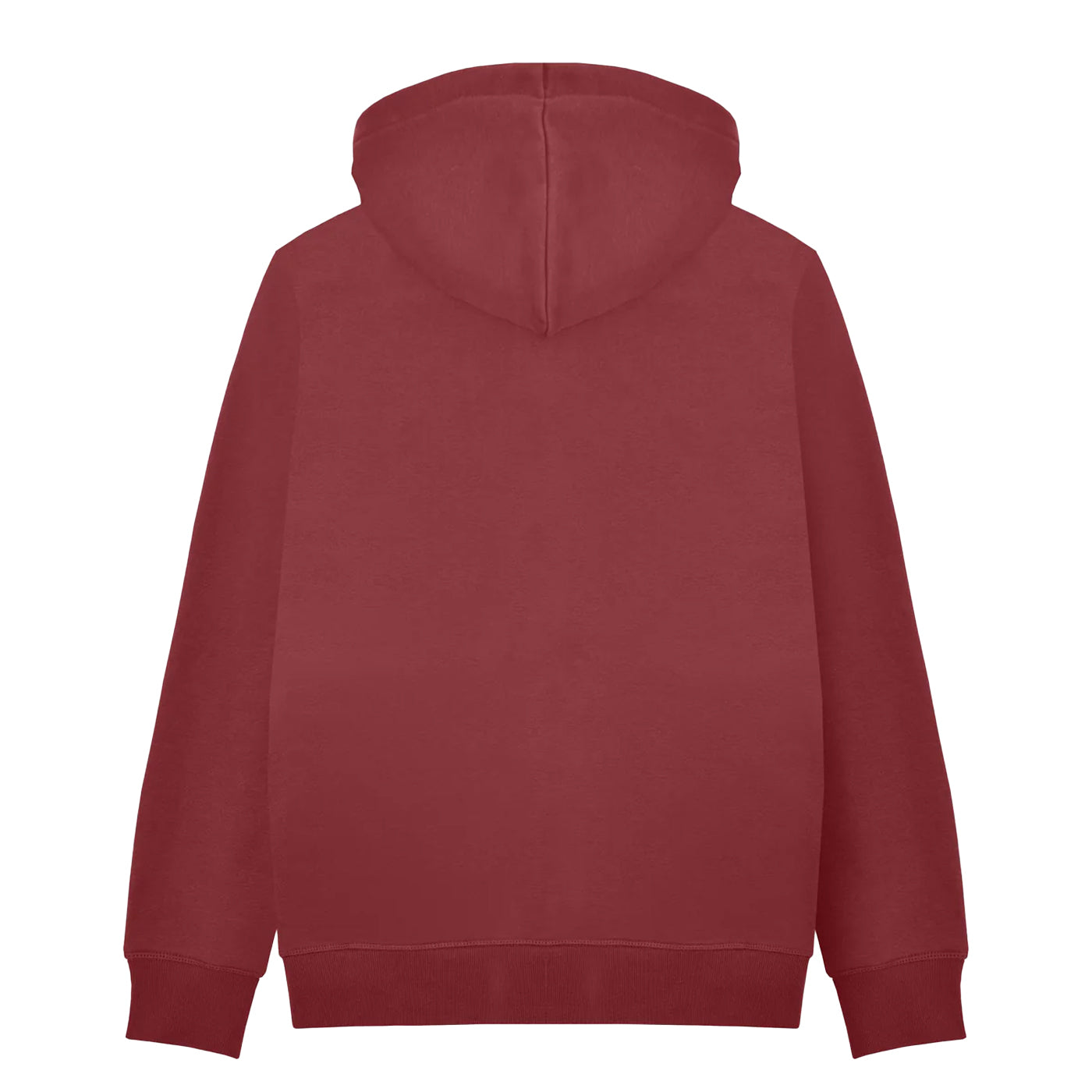 Burgundy - Back - Lambretta Mens AW24 Contrast Target Hoodie